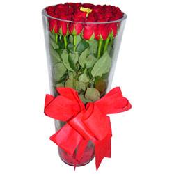 Eskişehir çiçek online çiçek siparişi  12 adet kirmizi gül cam yada mika vazo tanzim