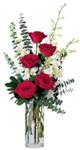  Eskişehir online çiçek gönderme sipariş  cam yada mika vazoda 5 adet kirmizi gül