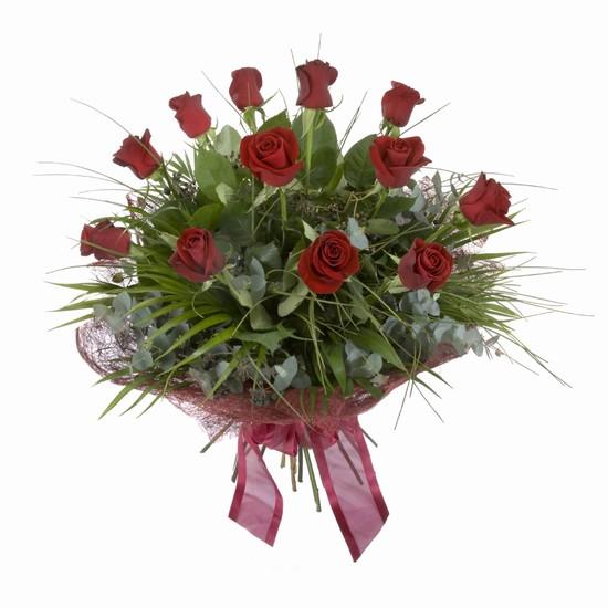 Etkileyici buket 11 adet kirmizi gül buketi  Eskişehir internetten çiçek satışı 