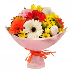 Karışık mevsim buketi Mevsimsel çiçek  Eskişehir internetten çiçek siparişi 