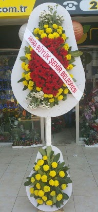 Çift katlı düğün nikah açılış çiçek modeli  Eskişehir çiçekçi mağazası 