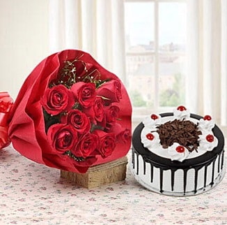 12 adet kırmızı gül 4 kişilik yaş pasta  Eskişehir çiçek , çiçekçi , çiçekçilik 